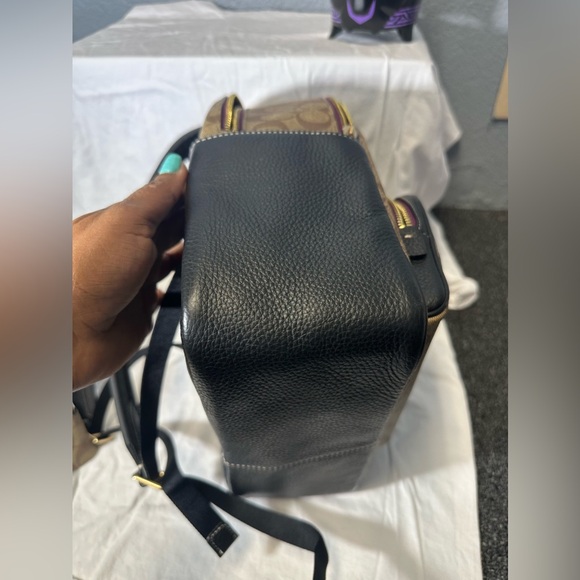 Coach Bundle Disney X Villains Backpack &  Wristlet Signature Canvas w/Patches, - Picture 8 of 12